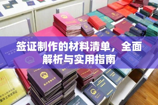 兴平签证制作的材料清单，全面解析与实用指南
